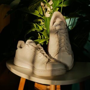 Adidas White Leather Shoes